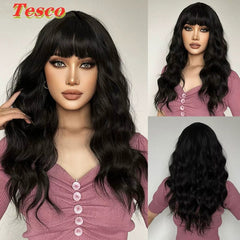  Showlu Fashion Store 50023284 Short Hair Wig Fashion Wind Wave Curly Hair Short Hair Straight Bangs Nature Corn Curler Wig Full-Head Wig Female