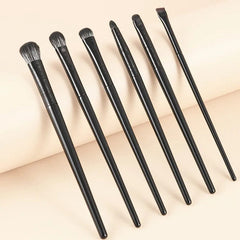  Showlu Fashion Store 5PCS / CHINA Natural Eye Makeup Brushes Set Eyeshadow Brush Eyebrow Contour Eyeliner Brush Women Eyes Cosmetic Blending Detail Make Up Tools