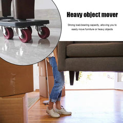 SHOWLU FASHION STORE 6/8Pcs Professional Furniture Mover Tool Set Heavy Stuffs Transport Lifter Wheeled Mover Roller with Wheel Bar Moving 4 Sliders