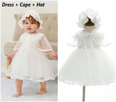  Showlu Fashion Store 6116 / CHINA / 24M New Baby Christening Gowns Infant Baby Girl Baptism Wear Baby Girl Clothes Summer Dresses Baby Girl Wedding Dress Baby