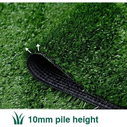 SHOWLU FASHION STORE 7 Feet x 15 Feet / United States Artificial Grass Turf Lawn- 7 x 15 Feet Polypropylene Material  , 0.4" Indoor Outdoor Rug Synthetic Grass Fake Grass for Garden