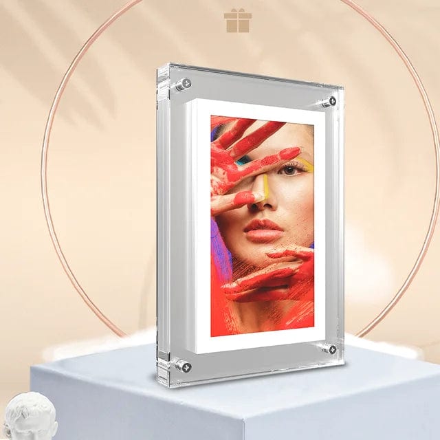  Showlu Fashion Store 7 inches Cuttest Gift Acrylic Digital Photo Frame 5 Inch 1000mAh Vertical Display IPS Screen 2G Memory Battery Porta Retrato Digital