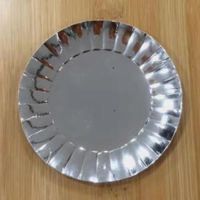 Showlu Fashion Store 8.8 silver 100pcs 1 100 Pcs Golden Silver Plastic Diameter 9.8/8.8 Cm Round Square Cake Boards Set Base Disposable Paper Cupcake Dessert Tray Tool