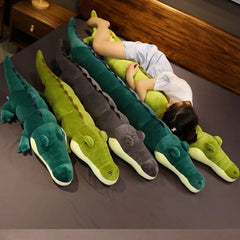 SHOWLU FASHION STORE 80-180cm Simulation Crocodile Plush Toys Stuffed Soft Animals Plush Long Crocodile Pillow Doll Home Decoration Gift for Children