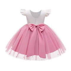  Showlu Fashion Store 80 / Pink -750 European and American-Style Pink Children's Piano Performance Princess Dress