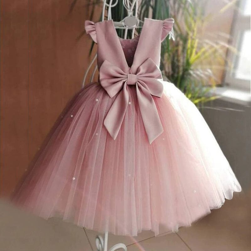  Showlu Fashion Store 80 / Pink-Upgrade European and American-Style Pink Children's Piano Performance Princess Dress