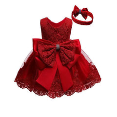 Showlu Fashion Store 80 / Red Baby Girl Dress Girls' Dress Summer Dress 2023 New Western Style Baby Umbrella Princess Dress Summer Birthday Party Dress