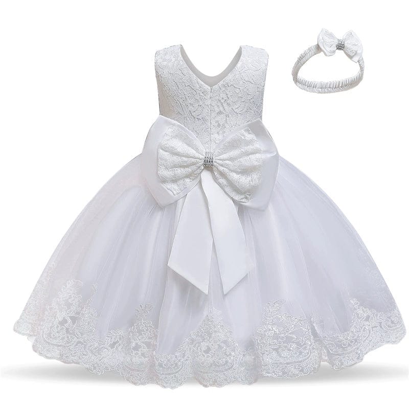 Showlu Fashion Store 80 / White- Girls' Dress Summer Birthday Party Gaoding Formal Dress Children's Sweet Summer Dress Baby Girls' Bud Skirt Princess Dress