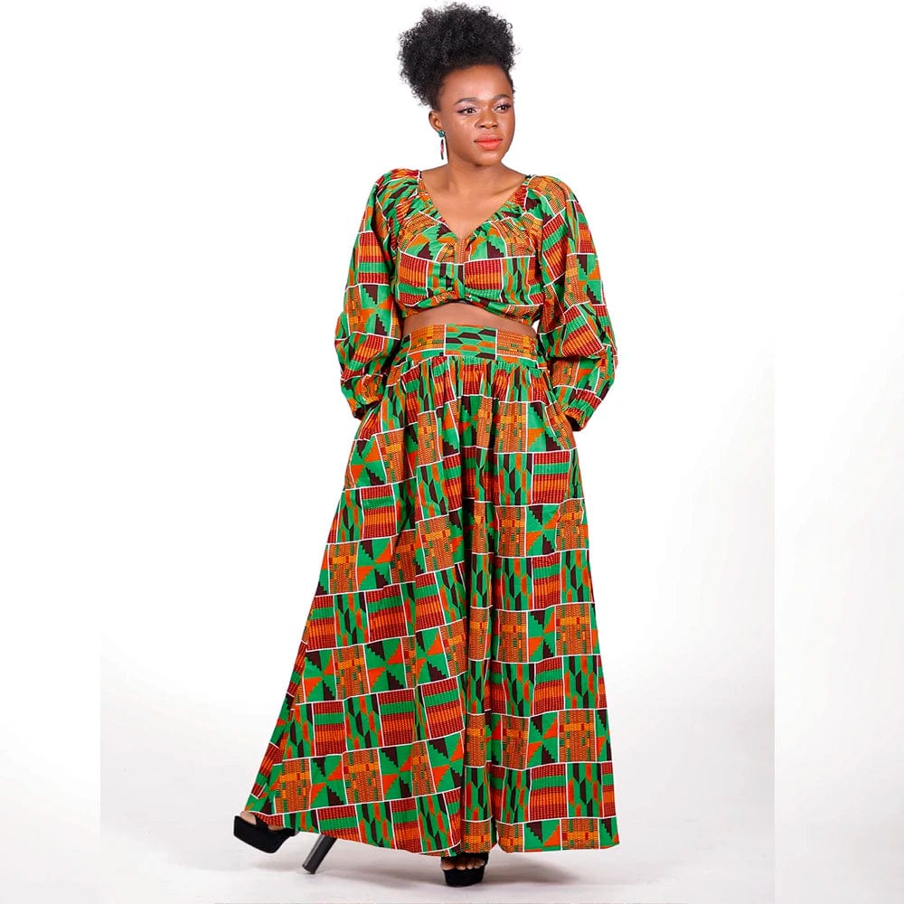 SHOWLU FASHION STORE 9 / M In Stock African Clothes for Women African Print Dress