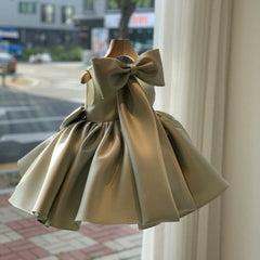  Showlu Fashion Store 90 / Green Girls' Dress Summer Birthday Party Gaoding Formal Dress Children's Sweet Summer Dress Baby Girls' Bud Skirt Princess Dress