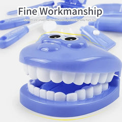 Showlu Fashion Store 9PCS Plastic Simulation Dentist Play Set Medical Kit Pretend Toy for Kids Hygienic Habbit Cultivation Role Play Game for Childre