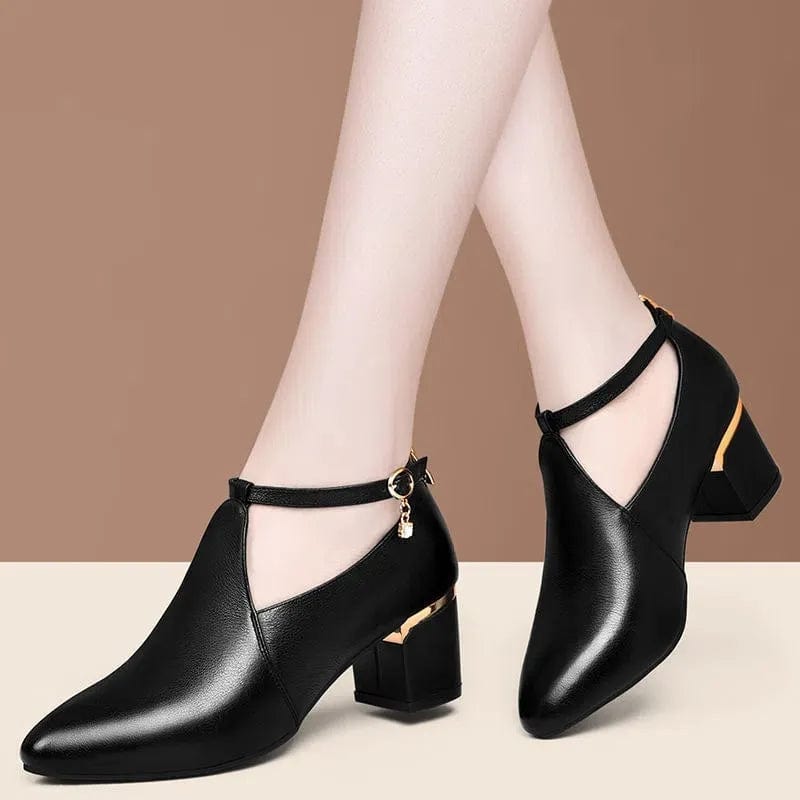  Showlu Fashion Store a / 35 Cresfimix Botas Femininas Women Cute Sweet High Quality Square Heel Short Ankle Boots Lady Casual Street Winter Heel Shoes A790B