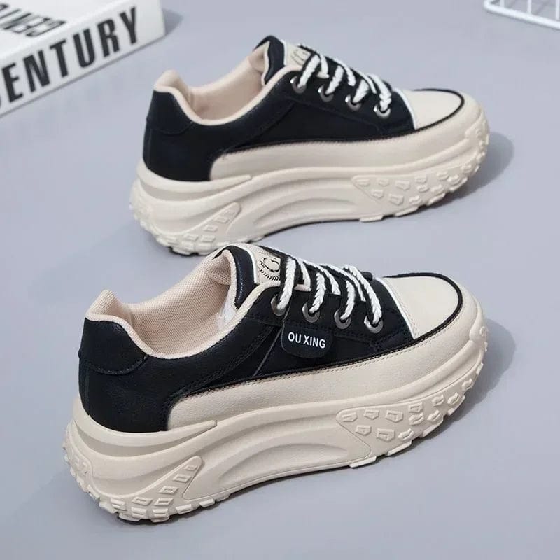 SHOWLU FASHION STORE A / 41 The New Retro Women Shoes Spring Platform Shoes Casual Sneakers Versatile Fashion Designer Shoes High Quality  Women Sneakers