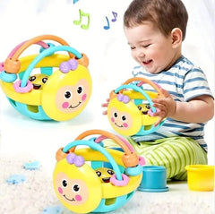 Showlu Fashion Store A Baby Rattle Ball 1 Pc 10cm Baby Toy Catch Ball Bendy Baby Walker Rattles Develop Intelligence Ball 0-12 Months Plastic Bell Rattle Doll