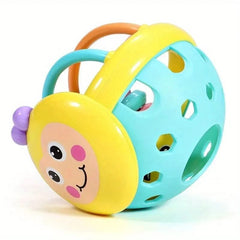 Showlu Fashion Store A Baby Rattle Ball 1 Pc 10cm Baby Toy Catch Ball Bendy Baby Walker Rattles Develop Intelligence Ball 0-12 Months Plastic Bell Rattle Doll