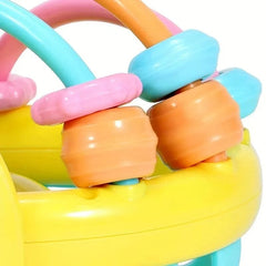 Showlu Fashion Store A Baby Rattle Ball 1 Pc 10cm Baby Toy Catch Ball Bendy Baby Walker Rattles Develop Intelligence Ball 0-12 Months Plastic Bell Rattle Doll