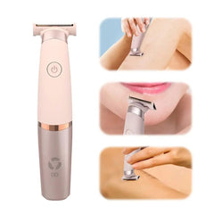 SHOWLU FASHION STORE A / CHINA Women's Electric Shaver Lip and Armpit Hair Scraper Private Leg Hair Trimmer USB Charge Style ﻿