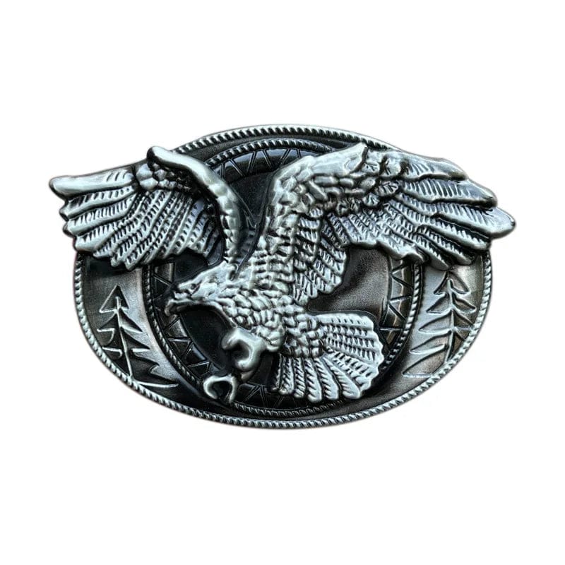  Showlu Fashion Store A Flying Eagle Eagle belt buckle Western style