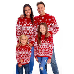  Showlu Fashion Store A / Papa XL Xmas Pyjamas Family Mom and Daughter Matching Clothes Cotton Sweater Merry Christmas Print Matching Christmas Outfits for Family