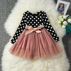 Showlu Fashion Store A0218-HI / 7T 2023 New Christmas Costumes for Baby Winter Girl Mesh Dresses for Long Sleeve 3-8Y Kid Star Sequin Birthday Party Princess Dress