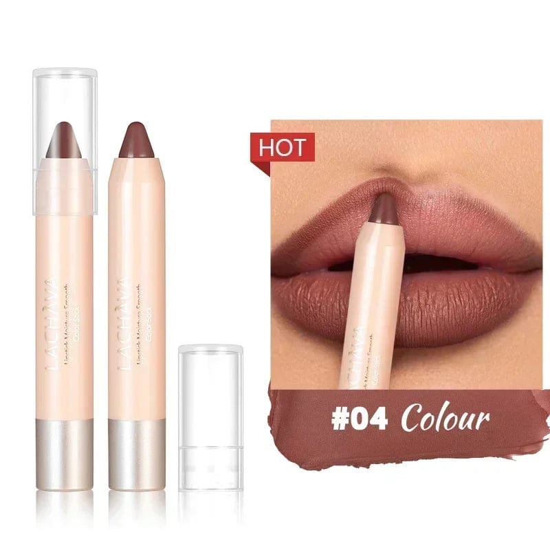  Showlu Fashion Store A04 Nude Brown Lipliner Pen Waterproof Sexy Red Matte Contour Tint Lipstick Lasting Non-stick Cup Lipliner Pen Lips Makeup Cosmetic