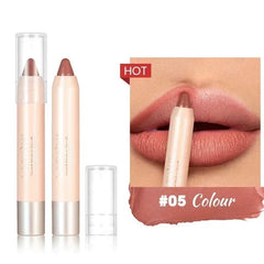  Showlu Fashion Store A05 Nude Brown Lipliner Pen Waterproof Sexy Red Matte Contour Tint Lipstick Lasting Non-stick Cup Lipliner Pen Lips Makeup Cosmetic