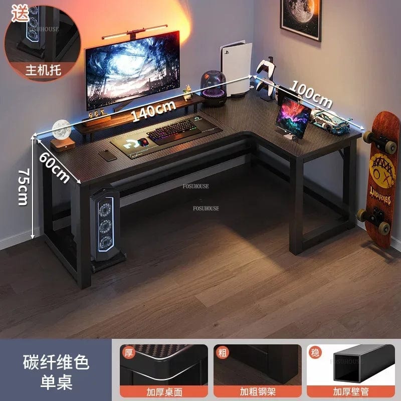 SHOWLU FASHION STORE A1 140x100cm right European Rental Room Desktop Computer Desks Creative Bedroom Furniture Corner PC Desk Durable Home Study L-shaped Office Table