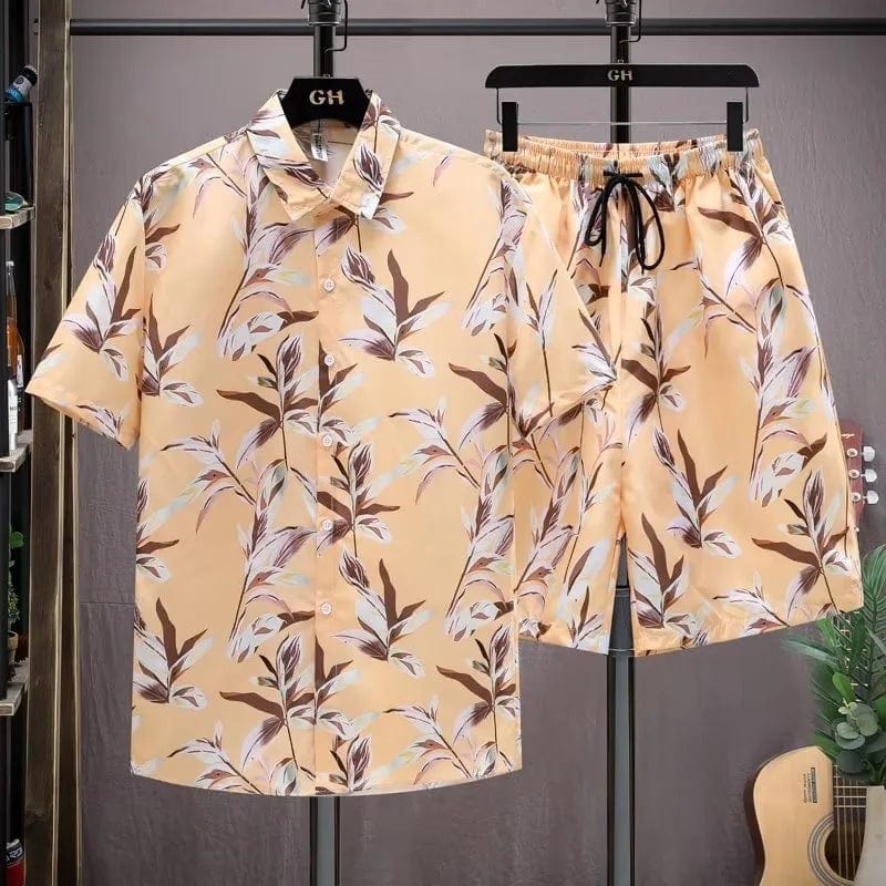 Showlu Fashion Store A19TZZ3N231813A / 5XL 3D-Floral light weight style shirt