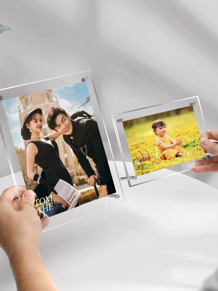 Showlu Fashion Store Acrylic Photo Frame 6-Inch Transparent 6-Postcard Display Stand 8 Autographed Photograph Collection Frame A4 Photo Display Frame