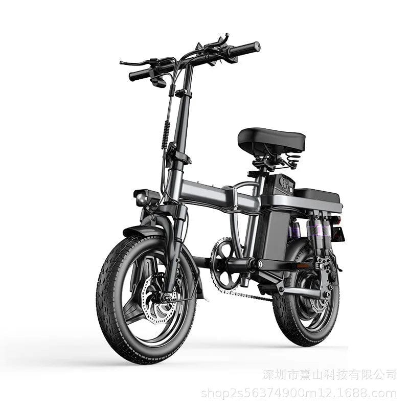 SHOWLU FASHION STORE Aluminum Alloy Folding Electric Bicycle Portable Driving Adult Riding Lithium Battery Ultra-Light E Bike