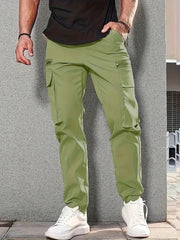 SHOWLU FASHION STORE army green / XXXL Men trousers Side Pockets Cargo Harem Pants Zipper Black Hip Hop Casual Male Joggers Trousers Fashion Casual Streetwear Pants