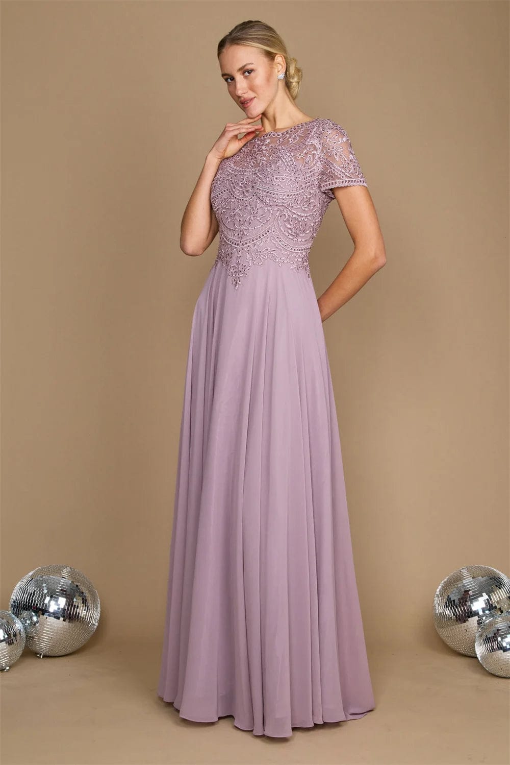  Showlu Fashion Store as  photo 3 / 26W / CHINA Elegant Chiffon Embroidered Long Dress