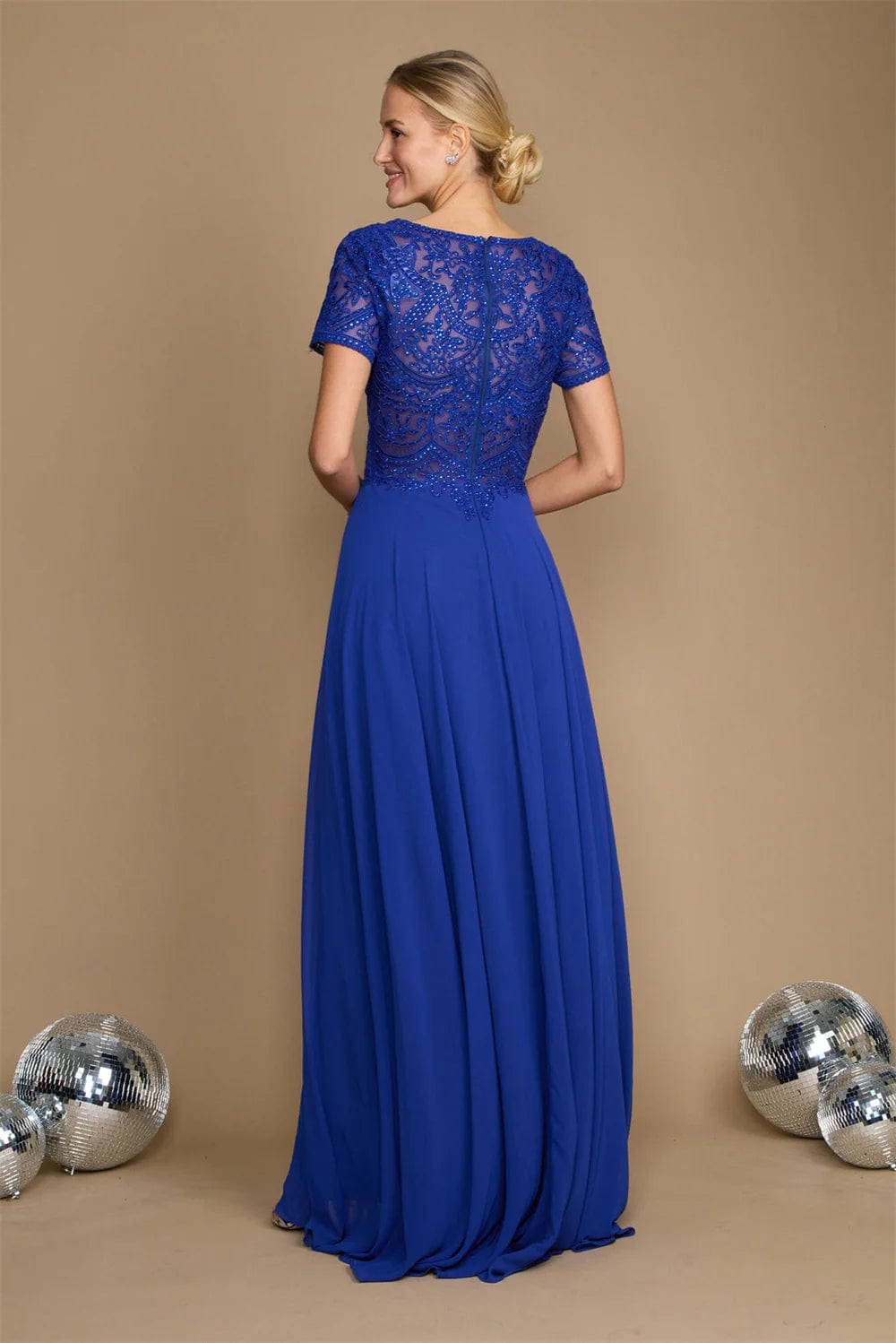  Showlu Fashion Store as  photo 6 / 16W / CHINA Elegant Chiffon Embroidered Long Dress