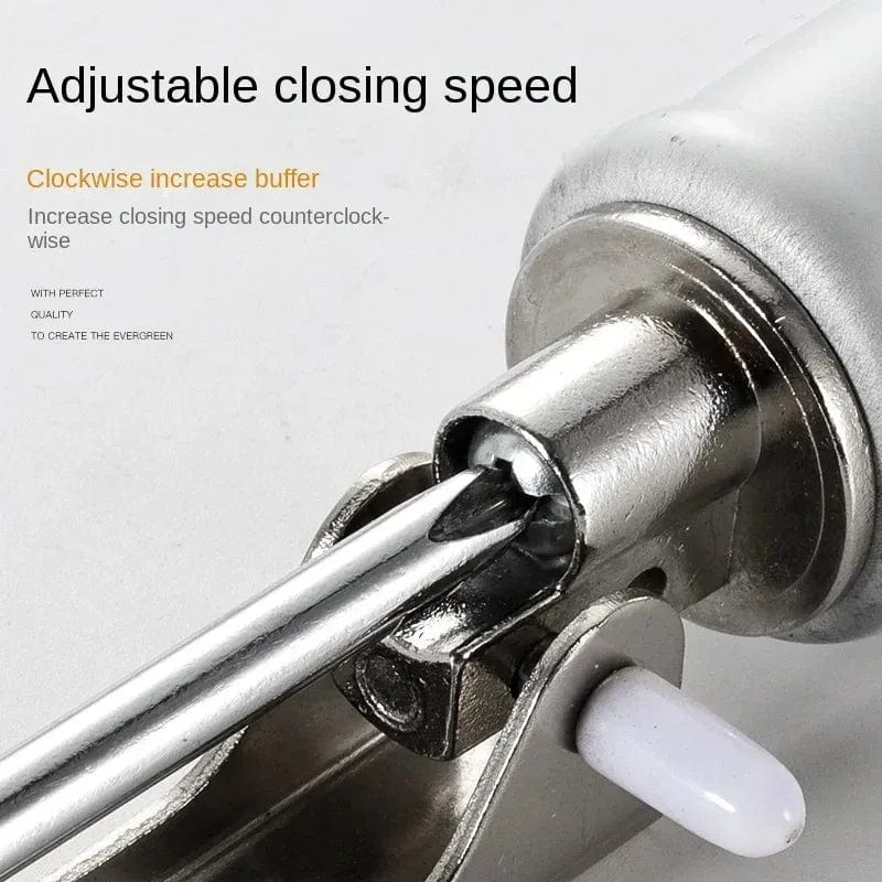 SHOWLU FASHION STORE Automatic Door Closer Internal Positioning Furniture Hardware Stop Buffer Adjustment 90 Degrees Home Improvement