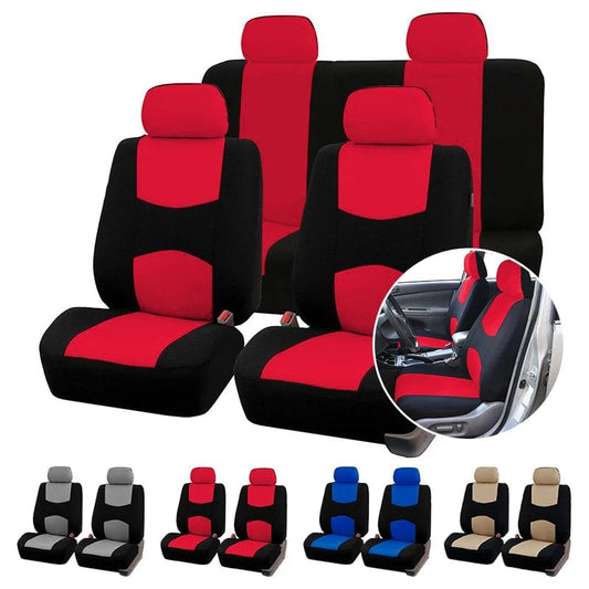 Showlu Fashion Store AUTOYOUTH Full Set Car Seat Cover Multiple Colors Seat Protection Cover Vehicle Seat Covers Universal Car Accessories