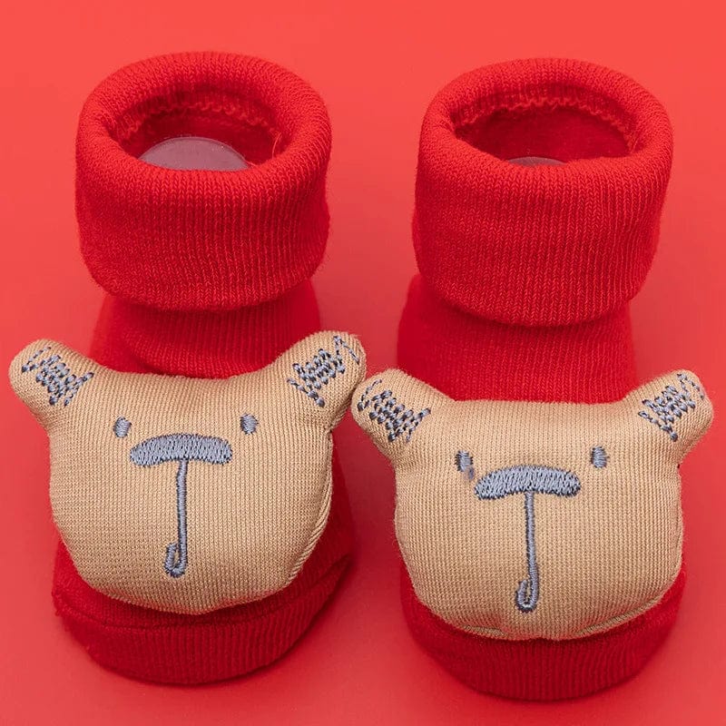 Showlu Fashion Store Autumn-1 / 0-1Years S Christmas Baby Socks Baby Boys Girls Spring Autumn Winter Anti Slip Socks Infant Newborn Soft Cotton Floor Sock Cartoon Shoes