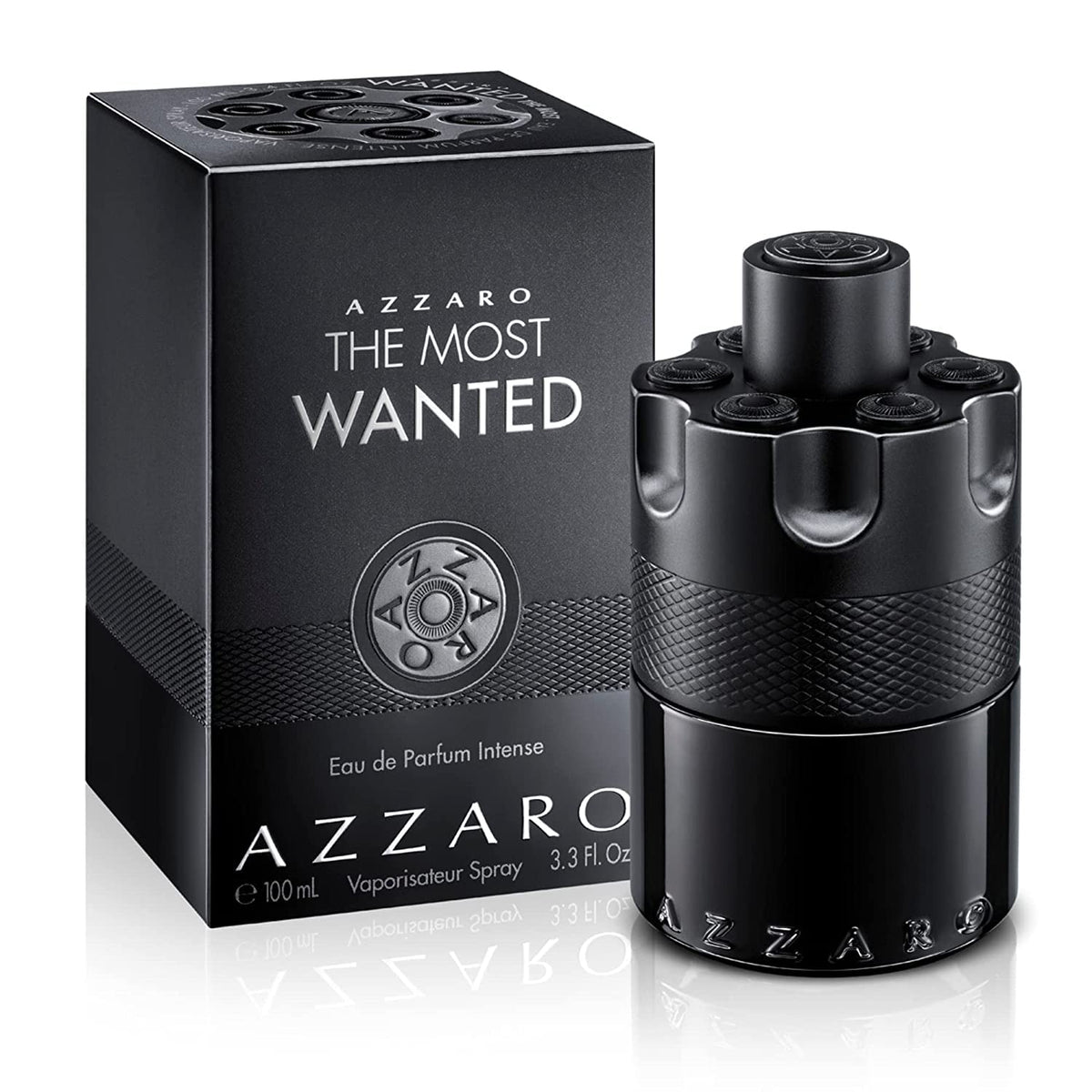 SHOWLU FASHION STORE Azzaro The Most Wanted Eau de Parfum Intense - Woody & Seductive Mens Cologne - Fougère, Ambery & Spicy Fragrance for Date Night - Lasting Wear - Luxury Perfumes for Men