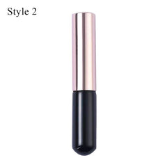  Showlu Fashion Store B-Black Upgrade Silicone Lip Brush With Cover Angled Concealer Brush Like Fingertips Q Soft Lipstick Makeup Brushes Round Head No Broken