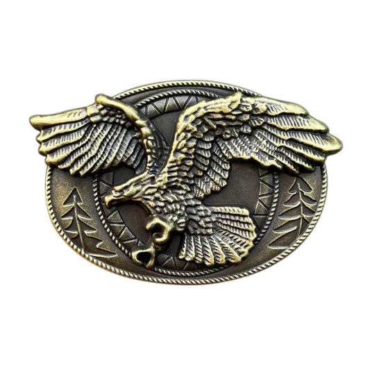  Showlu Fashion Store B Flying Eagle Eagle belt buckle Western style