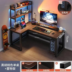 SHOWLU FASHION STORE B2 120x80cm left European Rental Room Desktop Computer Desks Creative Bedroom Furniture Corner PC Desk Durable Home Study L-shaped Office Table