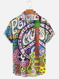 Men's Hawaiian beach shirt by SHOWLU FASHION with abstract print, short sleeves, casual streetwear style, perfect for summer.