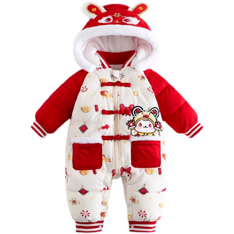 Showlu Fashion Store Baby's New Year Dress-Year-Old Outwear Jumpsuit