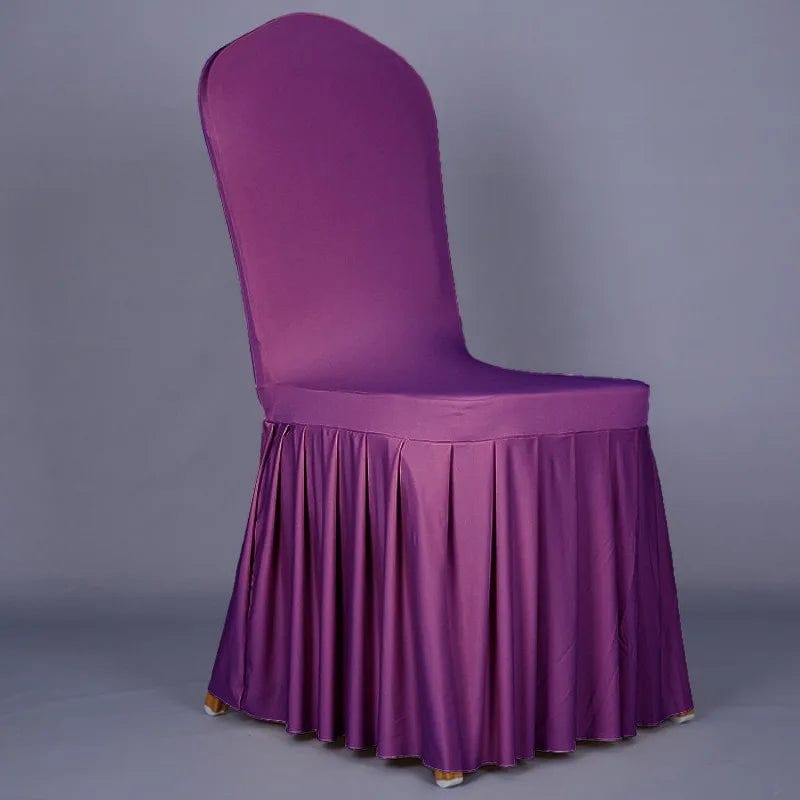 Showlu Fashion Store Banquet Chair Cover High Quality Hotel Wedding Chair Cover Adjustable Spandex Chair Cover