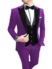 Showlu Fashion Store Banquet Dress Suit Fashion New Arrival Men Suit Three-Piece Suit Fancy Business Suit Bridegroom Wedding Suit