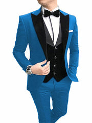 Showlu Fashion Store Banquet Dress Suit Fashion New Arrival Men Suit Three-Piece Suit Fancy Business Suit Bridegroom Wedding Suit