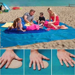 Showlu Fashion Store Beach Blanket Sandproof 200 X 200cm Waterproof Beach Mat Lightweight Picnic Blanket for camping Travel Hiking Sports