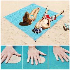 Showlu Fashion Store Beach Blanket Sandproof 200 X 200cm Waterproof Beach Mat Lightweight Picnic Blanket for camping Travel Hiking Sports