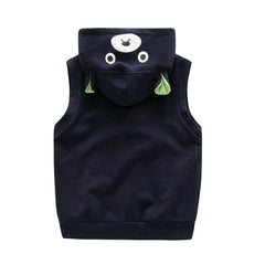 Showlu Fashion Store Bear Casual Handsome Fashion Sleeveless Spring and Autumn Children's Clothing