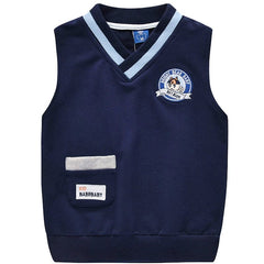 Showlu Fashion Store Bear Casual Handsome Fashion Sleeveless Spring and Autumn Children's Clothing