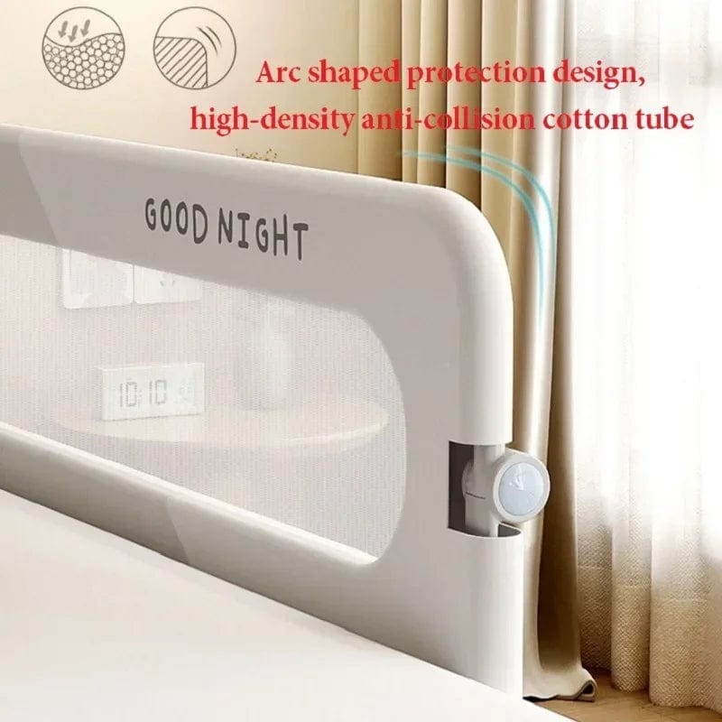 SHOWLU FASHION STORE Bed Guardrail Adjustable Baby Safety Bed Barrier Anti-Fall Baby Crib Bumper Fully Folded Bed Safety Rails Bedroom Baby Fence